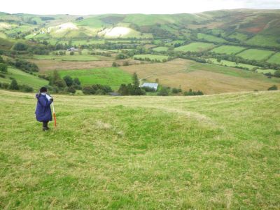 Esgair Dernol earthwork shelter Esgair Dernol earthwork shelter