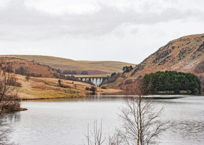 Penygarreg Reservoir with Craig Goch dam in the distance